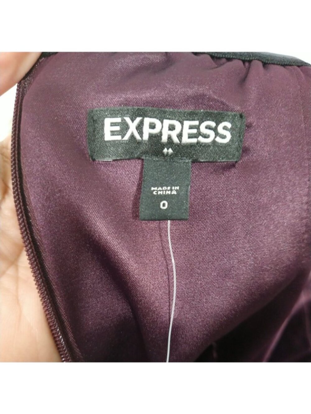 Express Strapless Mini Sheath Dress Cocktail Party Women Size 0 Purple/Red NEW - Picture 6 of 8